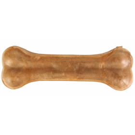 HUESO CUERO PRENSADO 12 CM 1 UNIDAD Hueso de Cuero Prensado para Perros
