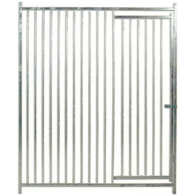 Frente barras (5cm separación) con puerta 150 x 185 cm