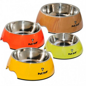 COMEDERO PERROS MELAMINA AMARILLO TALLA L Comedero de Melamina para Perros - Diferents medidas y colores