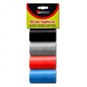 BOLSAS HIGIENICAS PLASTICO 4 ROLLOS NAYECO 80 Bolsas Higiénicas para Excrementos