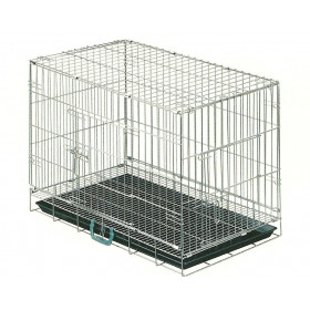 JAULA DE EXPOSICIÓNCON SUELO MEDIANA 57 X 93 X 66 CM Jaula de exposición mediana con suelo y bandeja