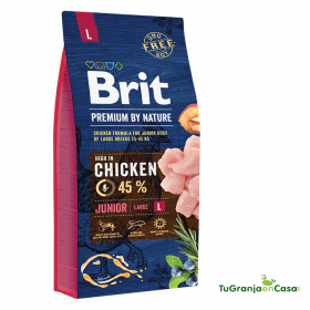 BRIT DOG PREMIUM JUNIOR LARGE CHICKEN 15 KG Brit Premium Junior L