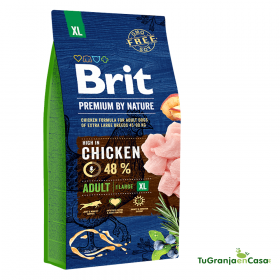 BRIT DOG PREMIUM ADULT EXTRA LARGE XL CHICKEN 15 KG Brit Premium Adulto XL