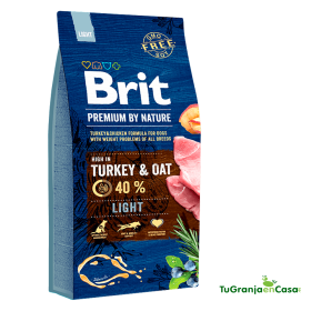 BRIT DOG PREMIUM ADULT LIGHT 15 KG Brit Premium Adulto Light