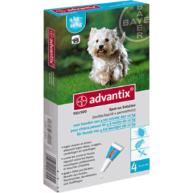 ADVANTIX PIPETAS PERROS DE 4 A 10 KILOS - 4 UDS Pipetas Advantix para Perros - 4 Pipetas