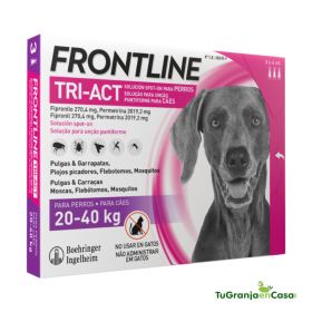 FRONTLINE TRI-ACT DOG 20-40 KILOS CAJA 3 PIPETAS FRONTLINE TRI-ACT DOG 20-40 KILOS (3 PIPETAS)