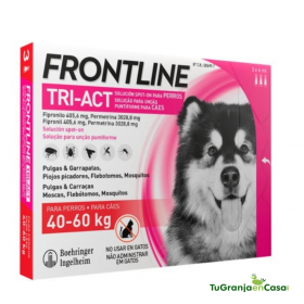 FRONTLINE TRI-ACT DOG 40-60 KILOS CAJA 3 PIPETAS FRONTLINE TRI-ACT DOG 40-60 KILOS (3 PIPETAS)