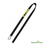 CORREA PARA PERROS DE NYLON X-TRM NEON FLASH COLOR NEGRO 25 MM X 120CM