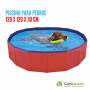 Piscina para perros 120 X 120 x 30 CM - (0,430 m3 - 430 lts)