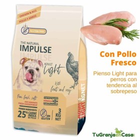 THE NATURAL IMPULSE DOG LIGHT CHICKEN 12 KG The Natural Impulse Dog Light Chicken saco 12 Kilos - Pienso para perros con tendencia al sobrepeso