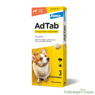 Ad Tab 225 MG 5.5 - 11 Kg 3 Comprimidos