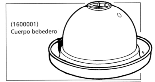 Instrucciones de montaje Cuerpo del Bebedero Colgante Automático para Aves