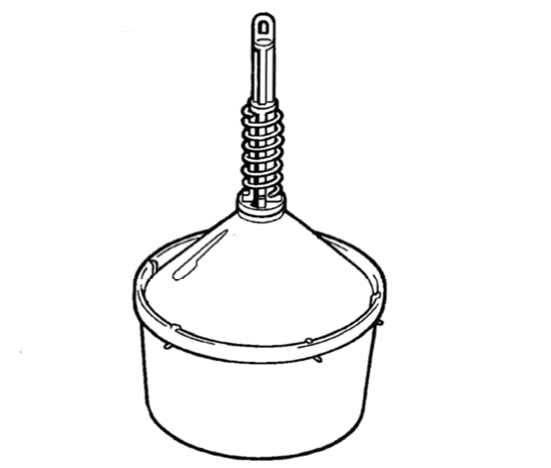 tapa y Columna Bebedero Automático Colgante para Aves